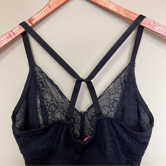 Body Beautiful Lace-Trim Shape Wear Bodysuit Women’s Large - Picture 9 of 13